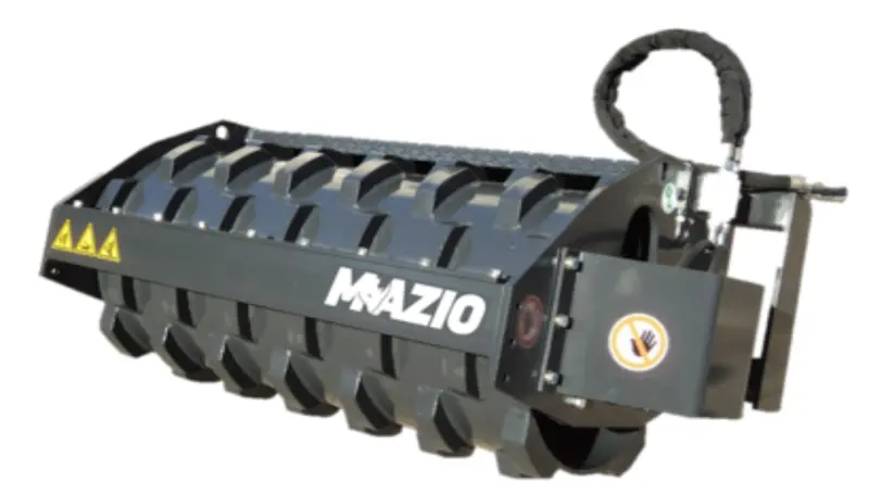 Mazio Vibratory Roller | Vr Series | Working Width 49.2"-84.6" | Oil Flow Range 10-18 Gpm | For Skid Steer 3
