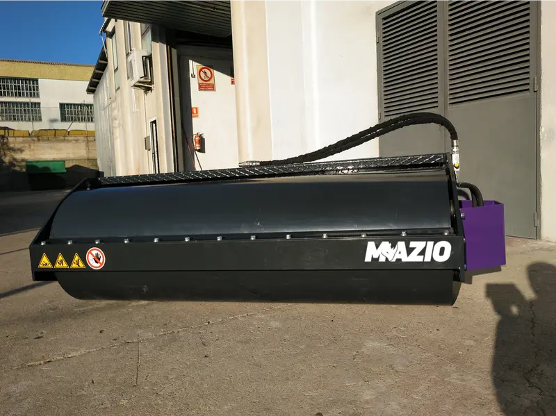 Mazio Vibratory Roller | Vr Series | Working Width 49.2"-84.6" | Oil Flow Range 10-18 Gpm | For Skid Steer 4