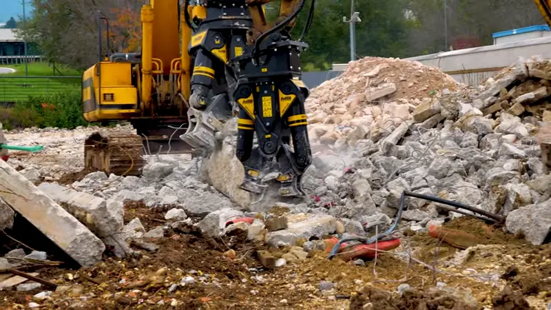 Mb Crusher Demolition Pulverizer | Model Mb-P380 | Overall Width 13" | Hydraulic Flow Rate 5–7 Gpm | Machine Size 3-7 Ton | For Excavators, Backhoe Loaders & Skid Steer 1