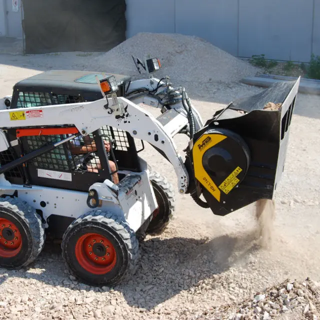 Mb Crushers Bucket Crusher | Model Mb-L140 S2 | Mouth Opening Width 29" | Oil Flow Range 26 Gpm | For Skid Steers, Excavators, Loader & Backhoe Loaders 1