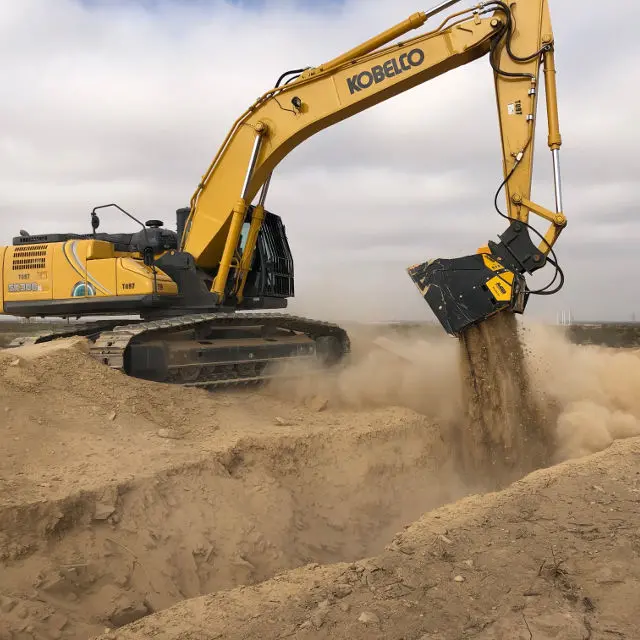 Mb Crushers Padding Bucket | Model Mb-Hds320 | Width 67" | Machine Size 13-20 Tons | For Excavators, Backhoe Loaders & Loaders 1