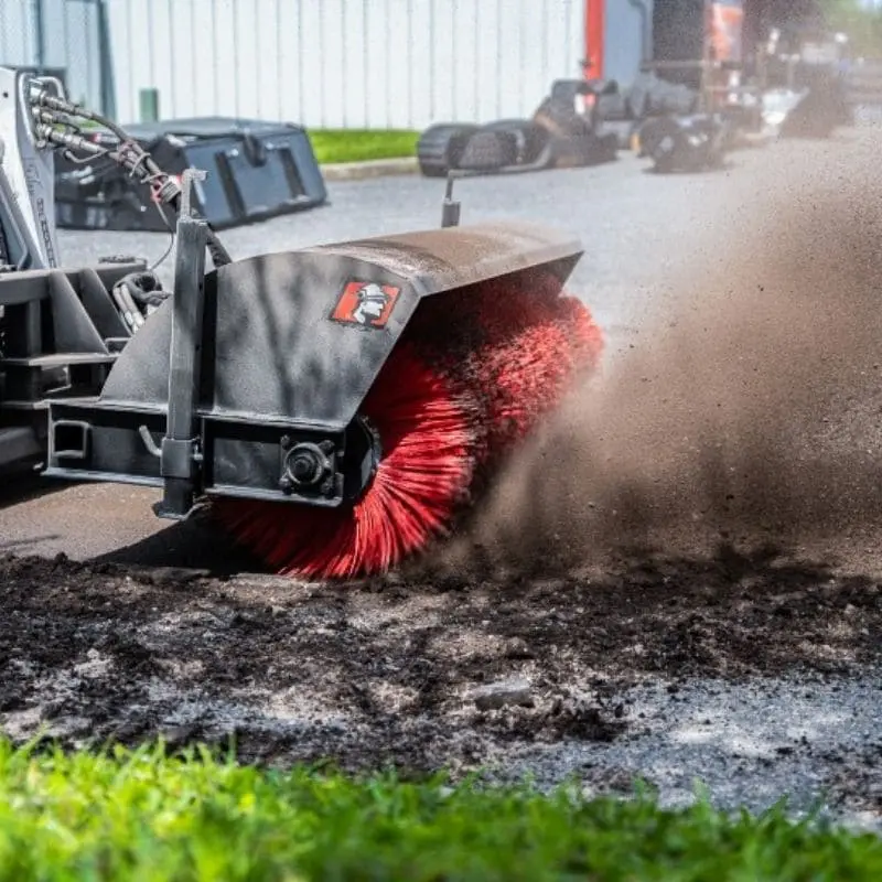 Mclaren Industries Angle Broom | Model 60X831x72 & 60X831x84 | Width 72" To 84" | 11 To 20 Gpm | For Skid Steer 1