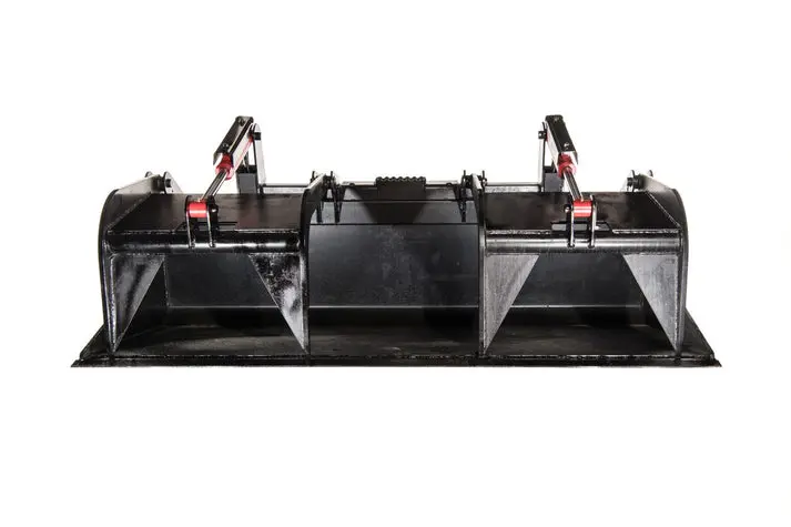 Mclaren Industries Demolition & Recycling Yard Grapple Bucket | Model 60X110x76 & 60X110x84 | Width 76" To 84" | 15 To 25 Gpm | For Skid Steer 2