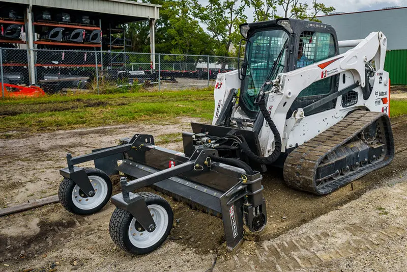 Mclaren Industries Hydraulic Power Rake | Model 60X833x74 & 60X833x90 | Width 72" & 90" | 16 To 26 Gpm | For Skid Steer 2