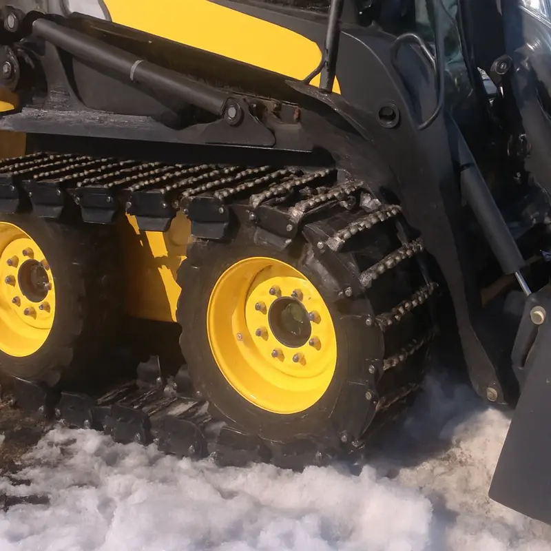 Mclaren Industries Maximizer Ott Tracks | Width 102" To 130" | Fits 10" To 14" Tires | Heavy-Duty Steel Traction | 15 To 25 Gpm | For Skid Steer, Snow, Mud, Sand & Slopes 1