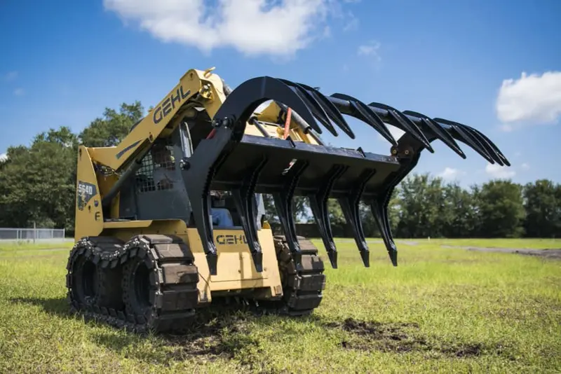 Mclaren Industries Rake Grapple Severe Duty | Model 60X100x68, 60X100x76 & 60X100x86 | Width 68" To 86" | 15 To 25 Gpm | For Skid Steer 1