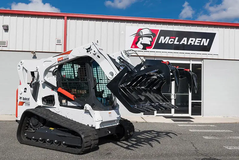 Mclaren Industries Standard Duty Grapple | Model 60X102x66 To 60X102x84 | Width 66" To 84" | 15 To 25 Gpm | For Skid Steer 1