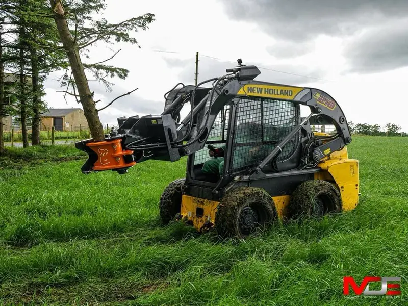 Mde Machinery | Tree Shear | Model Koala 200, 300 & 400 Sls | Cutting Capacity 8", 12" & 16" Inches | Hydraulic Flow 10.39-31 Gpm | For Skid Steer 1