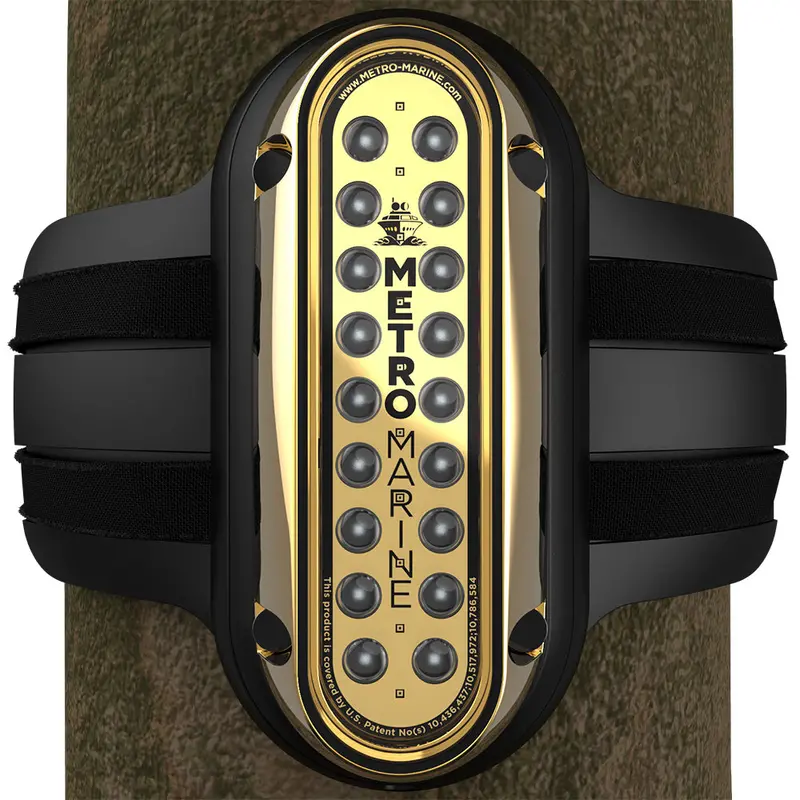 Metro Marine High-Output Vertical Piling Mount Light W/Intelligent Monochromatic Leds - Blue, 90 Beam [F-Pme1-V-B3-90] 1