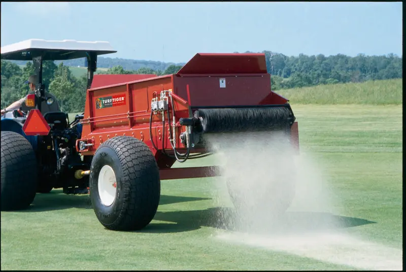 Millcreek | Large Top Dresser | Model 4300 Turf Tiger | 7,500 Lbs Capacity | Horsepower 35 Hp | For Tractor 1