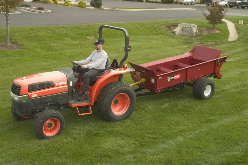 Millcreek Spreaders | Mid-Size Top Dressers | Models 3100 & 3200 Turf Tiger Cub | 1.8 To 2.3 Cu. Yd Capacity | Horsepower 25 To 30+ Hp | For Tractors 5