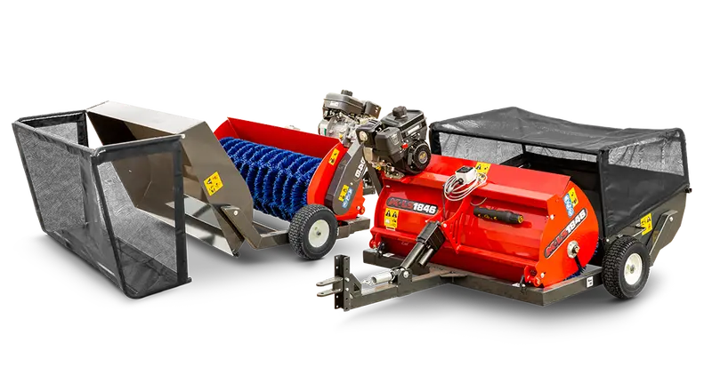 Mk Martin | Lawn Sweeper | Model Mkls1846 | 46" Sweeping Width | 6.5 Hp Vanguard Engine | For Atv/Side By Side Attachments 1