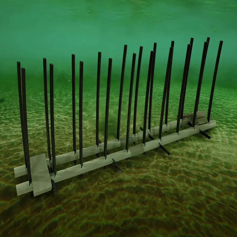 Mossback Fish Habitat Reed Rail | 30" Width | 10 Ft Length | Biologist-Designed Structure | For Multi-Species Fishing & Pond Management 1