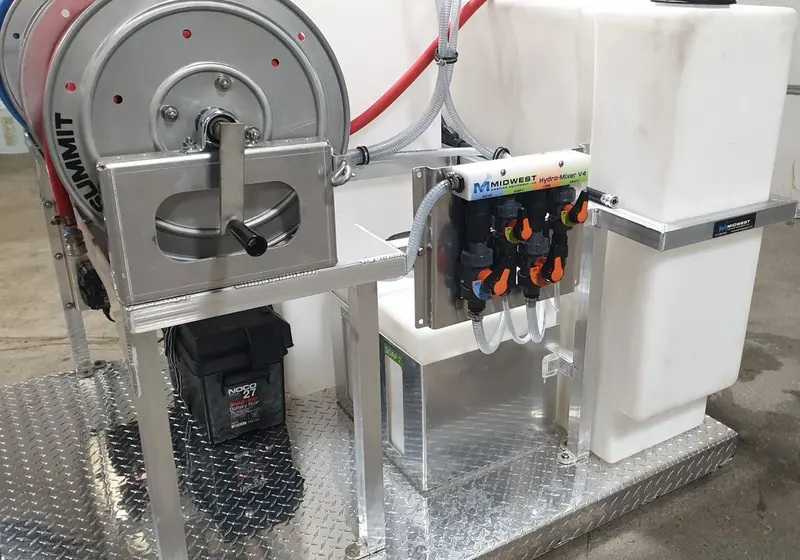 Mwe Cyclone Soft Wash Skid System | Gallon Capacity 55 & 100 | Flow Rate 7.0 Gpm 1