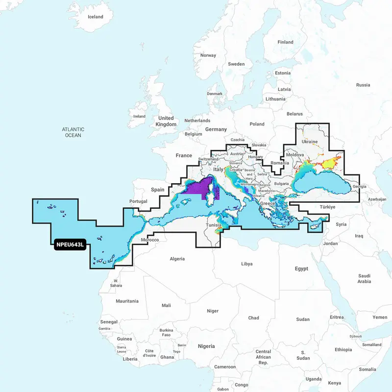 Navionics Npeu643l - Mediterranean  Black Sea - Navionics Platinum+ [010-C1351-40] 1