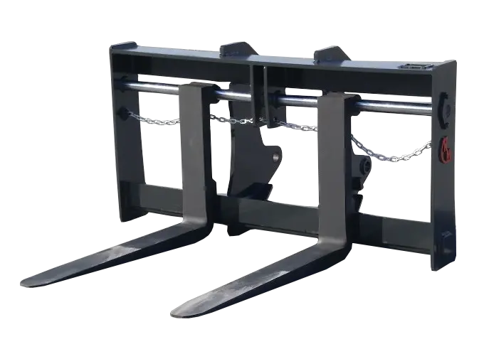 Nm Attachment Pallet Forks | Model Pf Series | Working Width 54",60",72" & 84" | Class 50-175 | Machine Size 10,000–40,000 Lbs | For Wheel Loader 1
