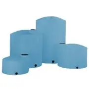 Norwesco 15500 Gallon Plastic Vertical Liquid Storage Tank In Blue 1