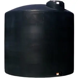 Norwesco 6500 Gallon Plastic Vertical Water Storage Tank In Black & Green 1