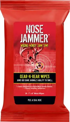 Nose Jammer Gear And Rear - Wipes 7"X6" 20 Wipes Per Pack 1