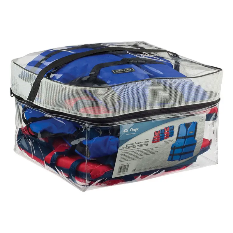 Onyx Adult General Purpose Life Vests - 4-Pack (2 Red, 2 Blue) [103200-999-004-12] 1