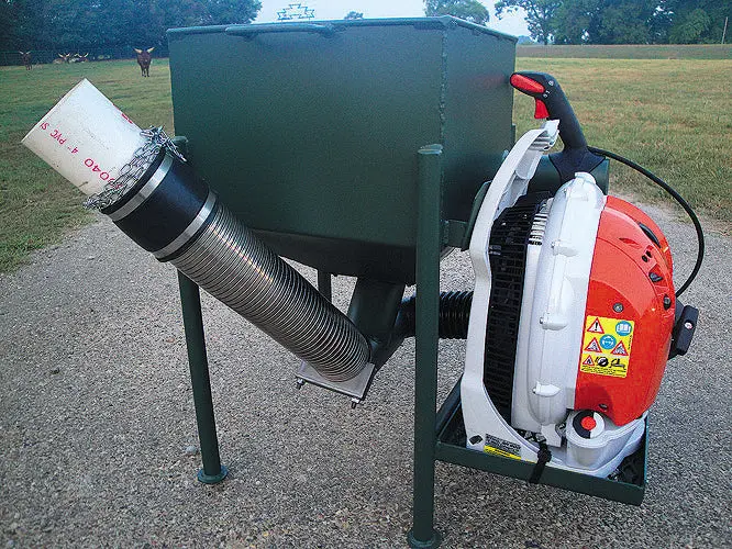 Outback Wildlife Amigo Air-Driven Feed System | Model Br600 | Feed Capacity 125 To 160 Lbs/Min | Tank Dimensions 54" | For Truck Bed 1