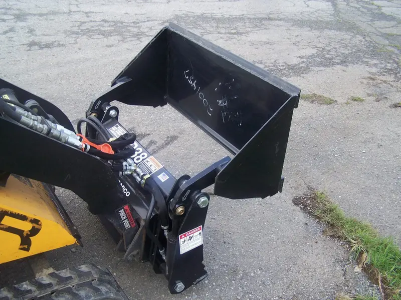 Paladin 42.5” Four-In-One Bucket With Flat Face Couplers | Hydraulic Flow Range 8–12 Gpm | For Mini Skid Steer 2