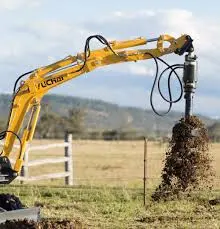 Paladin Auger Bits Dirt 2" Hex Ssl | Diameter 6″–24″ | Length 4′ | Machine Size 5-10 Tons | For Excavator 1