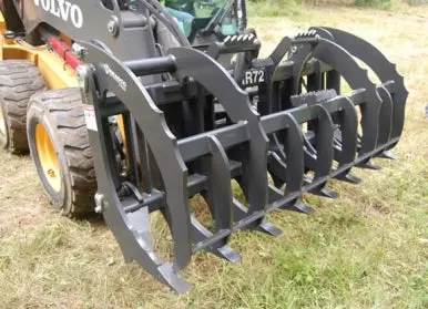 Paladin Grapple Rake  Euro/Global Mount Compatible | 84" & 72" Working Width | 60-100 Hp For Tractors 1