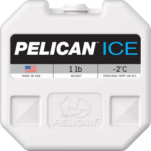 Pelican 1Ib Ice Pack White - Reusable 1