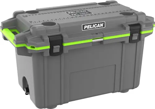 Pelican Cooler Im 70 Quart - Elite Dark Gray/Green Trim 1