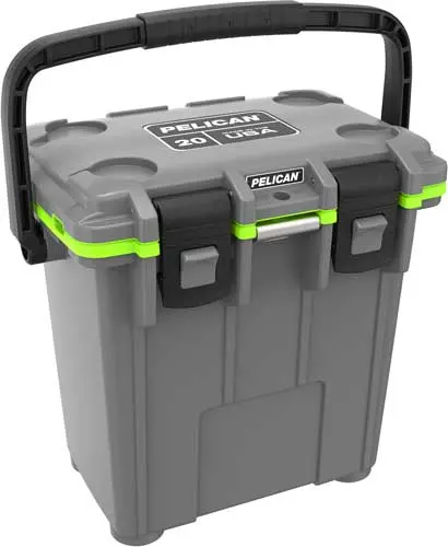 Pelican Coolers Im 20 Quart - Elite Dkgray/Green Leg Cut Out 1
