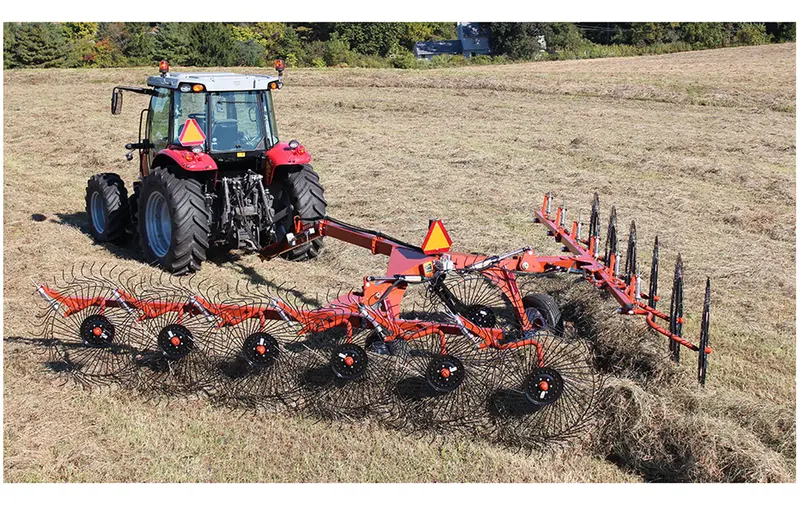 Pequea Hrmcr8, Hrmcr10, Hrmcr12 Hay Rake V Rake | 17'-23' Working Width | For Tractor 1