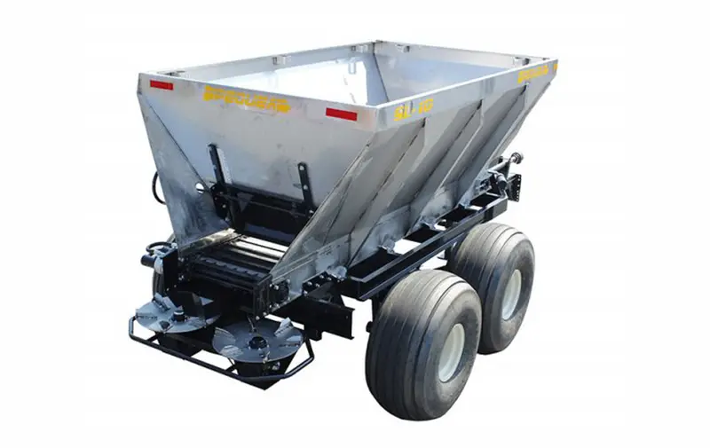 Pequea Sl10ss/830258 Stainless Steel Sl10 Lime Spreader With 21.5L X 16.1 X 10-Ply Tires | 100-150 Hp | For Tractor 1