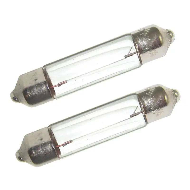 Perko Double Ended Festoon Bulbs - 12V, 10W, .74A - Pair [0070Dp0clr] 1