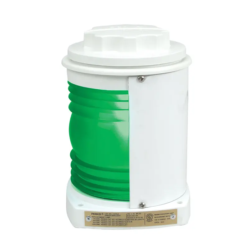 Perko White Plastic Green Side Light [1127Ga0wht] 1