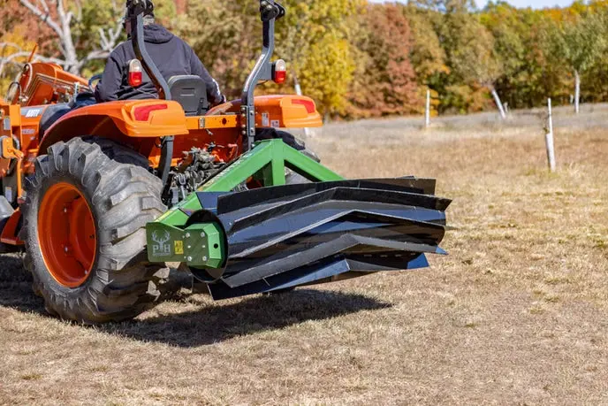Ph Outdoors G Series 4' 6’ 8’ & 10’ Heavy-Duty Rollers Crimper | Model G 4, 6, 8, & 10 | Width 48", 72”, 96” & 126” | 30-50 Hp | For Tractors 1