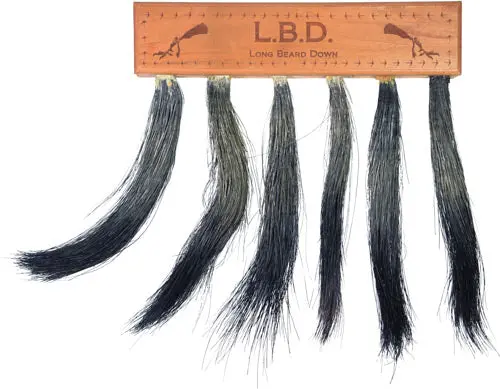 Pittman Game Calls Long Beard - Down Multi Turkey Beard Mount 1