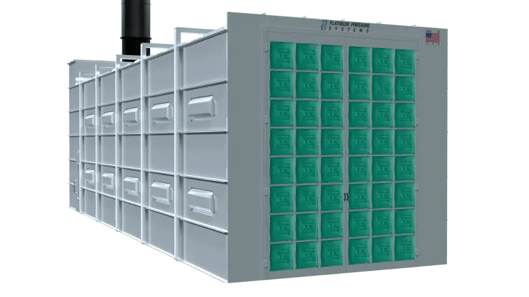 Platinum Finishing Paint Booth Systems Industrial Size Silver Edition Truck Cross Flow Paint Booth 1
