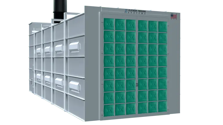 Platinum Finishing Paint Booth Systems Industrial Size Silver Edition Truck Cross Flow Paint Booth 1