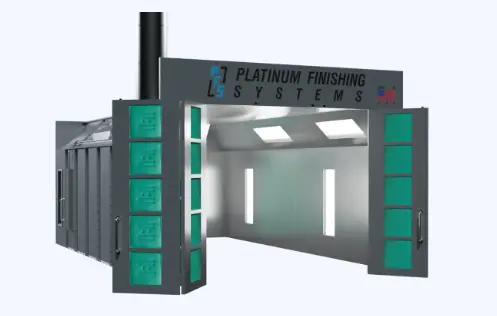Platinum Finishing Paint Booth Systems Silver Edition Cross Flow Paint Booth 1