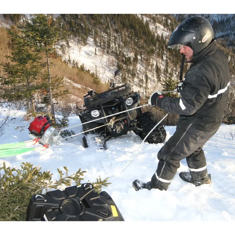 Portable Winch Gx35 Gas-Powered Pulling Winch | Model Pcw3000 | Pulling Capacity 1,500 Lb | Capstan Drum 3" Diameter 1