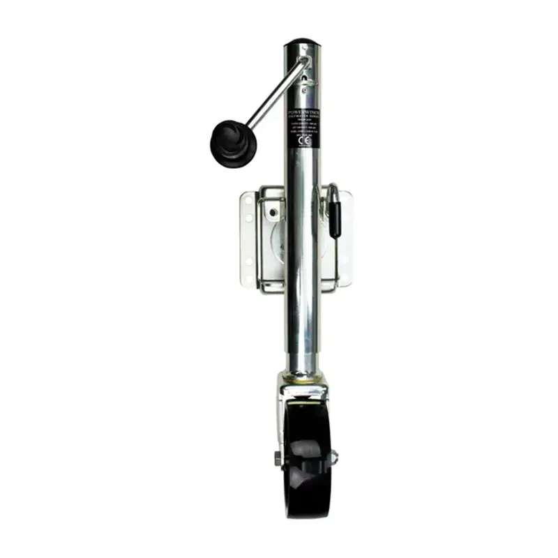 Powerwinch Saltwater Series Jack - 1200Lb, Weld-On, Single Wheel, Zinc 500+ Hr Salt Spray [21600-J-1200-W1-Z-R] 1