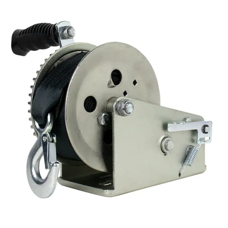 Powerwinch Utility Series Winch 2,000Lb, 2 Speed, 6" Crank Arm - Zinc [21500-W-2000-6-Z-R] 1