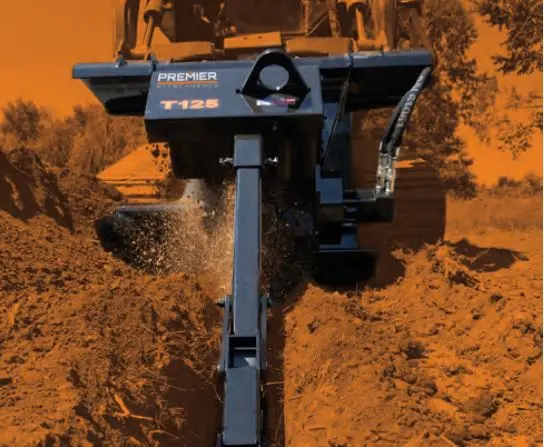 Premier Optional Trencher Attachment Wear Parts / Chain Style | 50/50 Bullet, & Shark Tooth Chain, & 70/30 Scorpion Tooth Chain | For Mini Skid Steer Loaders & Skid Steer Loaders 1