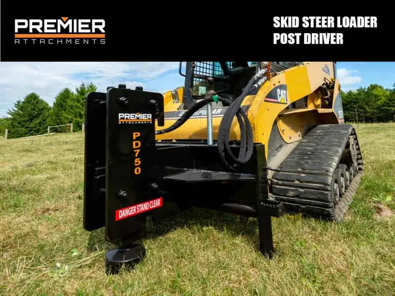 Premier Post Driver | 12-29 Gpm | Models Pd750, Pd1000, & Pd1500 | Diameters 8", 9", 10" | For Skid Steer 1