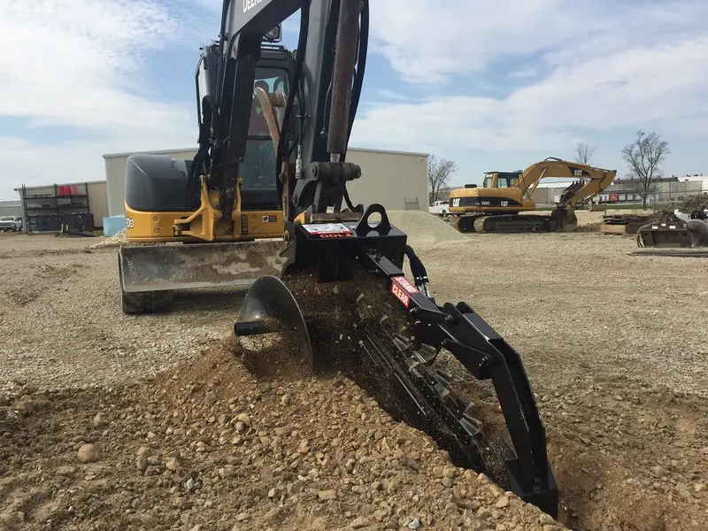 Premier Trencher Attachment | Model T100 & T125 | Gpm Range 8-15Gpm | For Mini Excavator 1