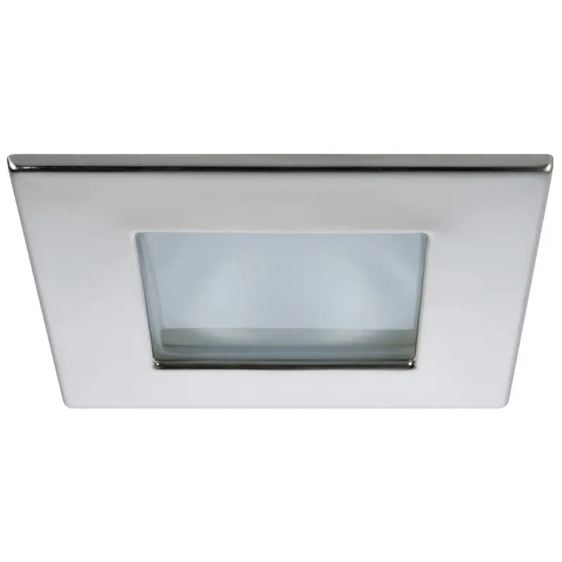 Quick Marina Xp Downlight Led - 4W, Ip66, Screw Mounted - Square Stainless Bezel, Square Warm White Light [Famp3002x02ca00] 1