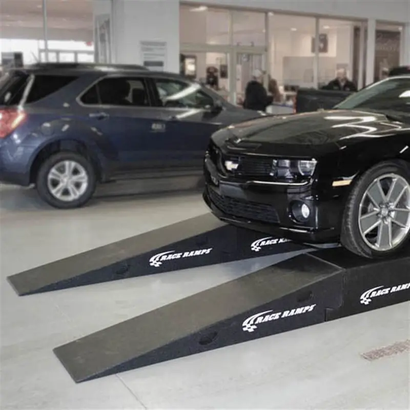 Race Ramps Restyler Ramps Classic | Model Rr-Restyle-16 | 16" Wide | 14" Lift | 6,000 Lb Capacity | Wheelbase 82" To 128" | For Vehicle Wrap & Maintenance 1