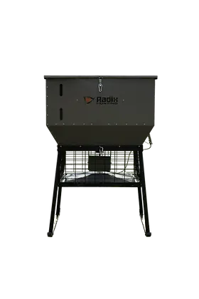 Radix Hunting Virtus 10 Feeder | Capacity 1,000 Lbs | Height 63" Inches | Feed Distribution Range 240"-360" Inches 1