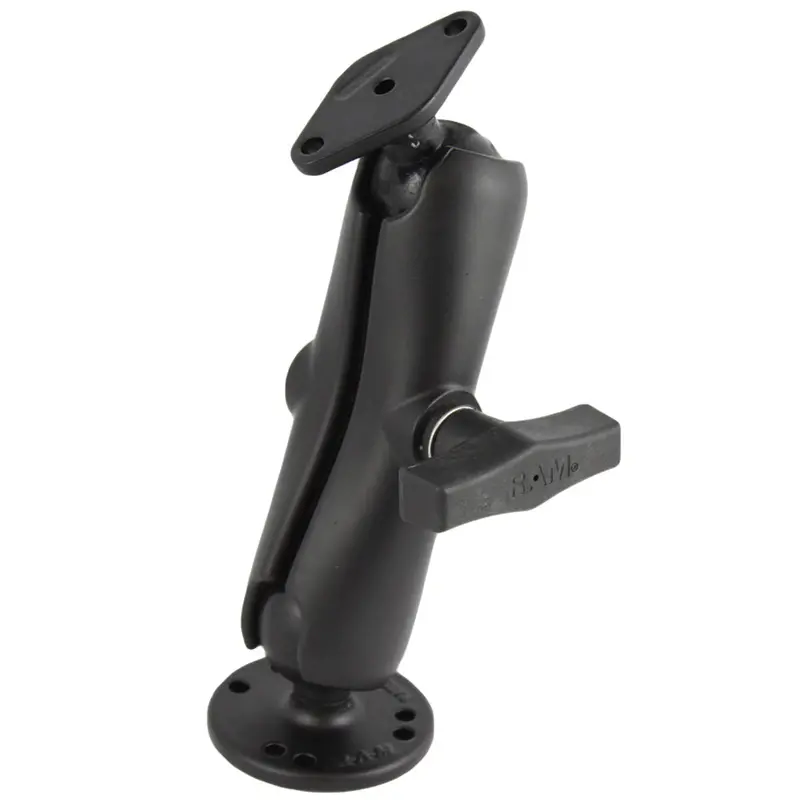 Ram Mount 1.5" Diameter Ball Flat Surface Mount W/2.5" Round Base & Diamond Base [Ram-138U] 1